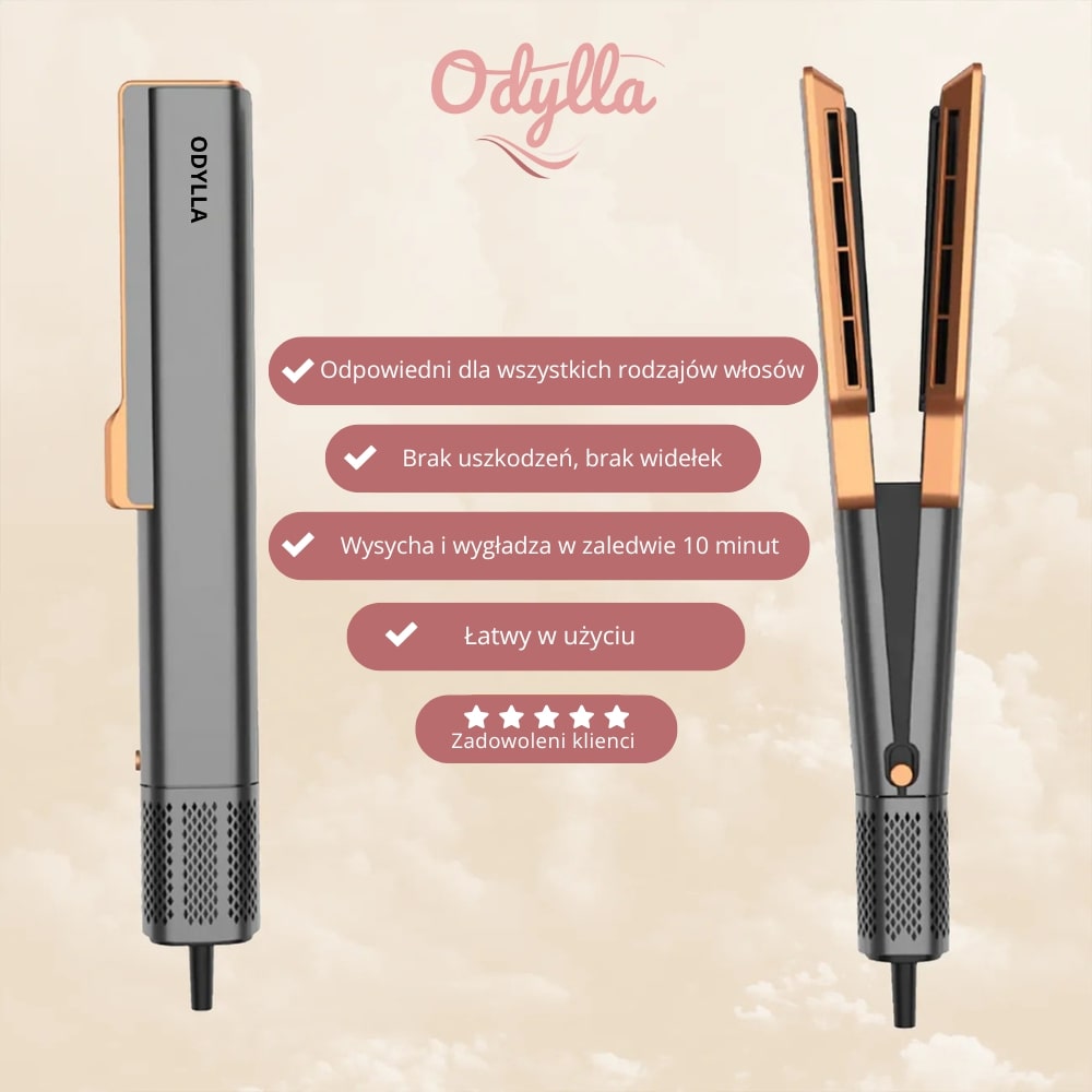 Odylla® AIRSTRAIGHT 2 W 1 - PROSTOWNICA SUSZĄCA