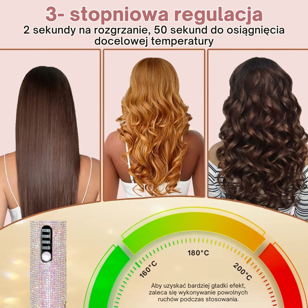 Odylla® Prostownica Bezprzewodowa do Włosów