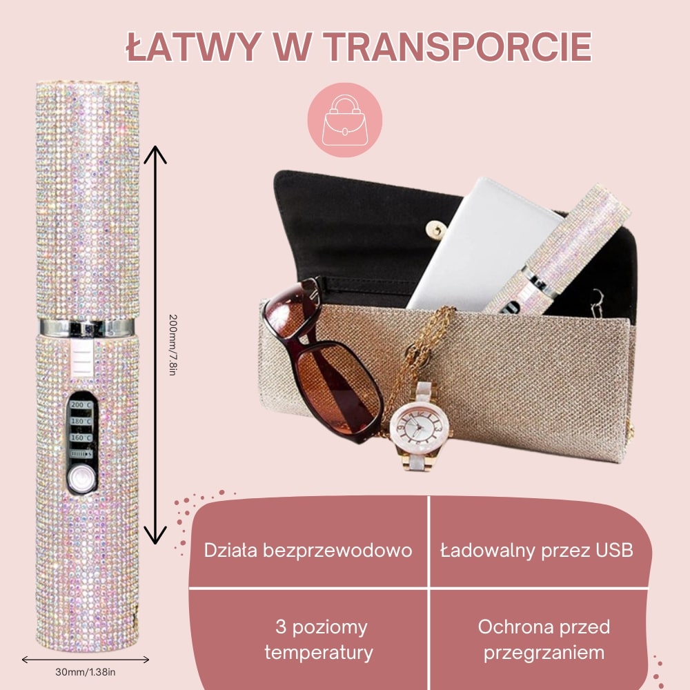 Odylla® Prostownica Bezprzewodowa do Włosów