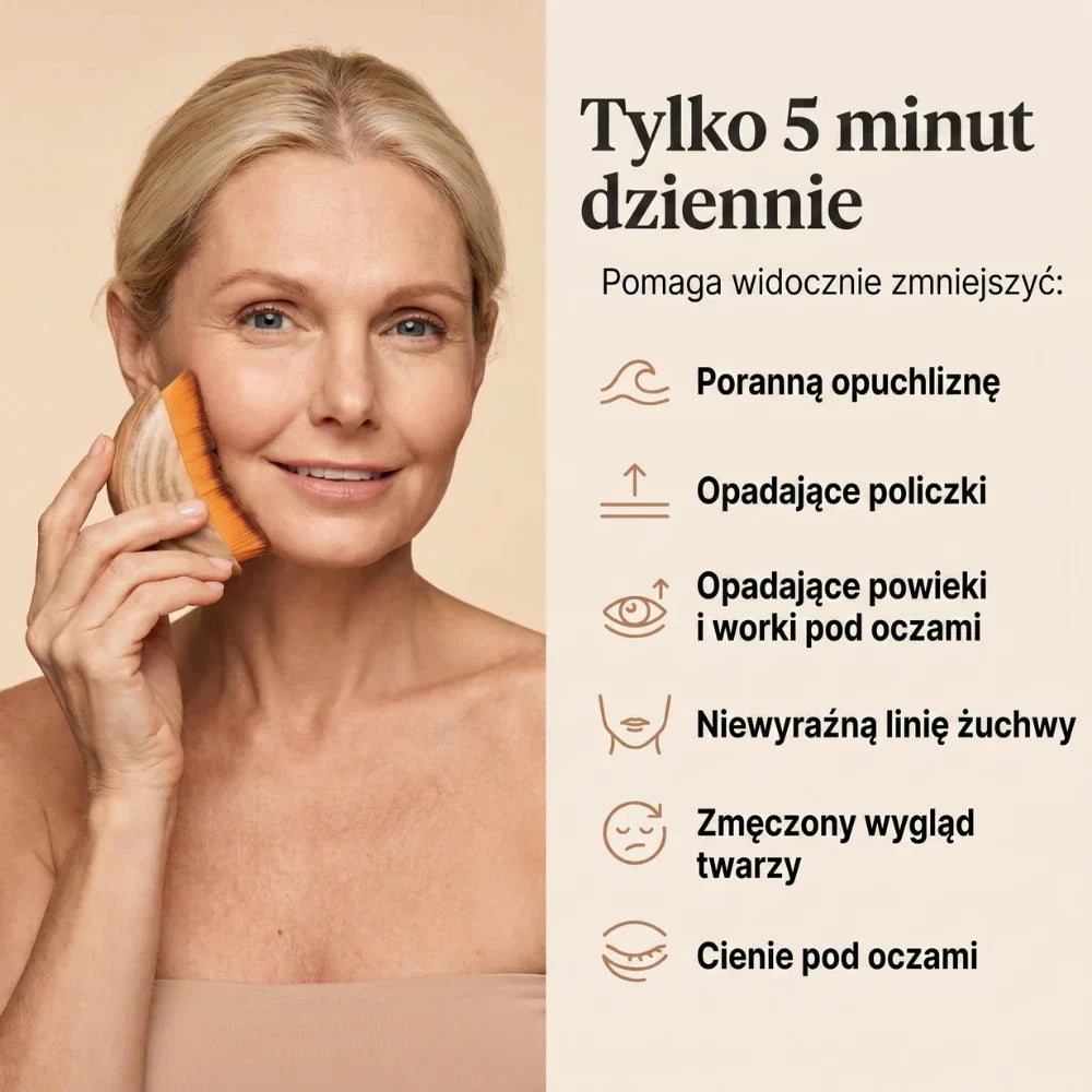 Odylla® Szczotka do Drenażu Limfatycznego Twarzy