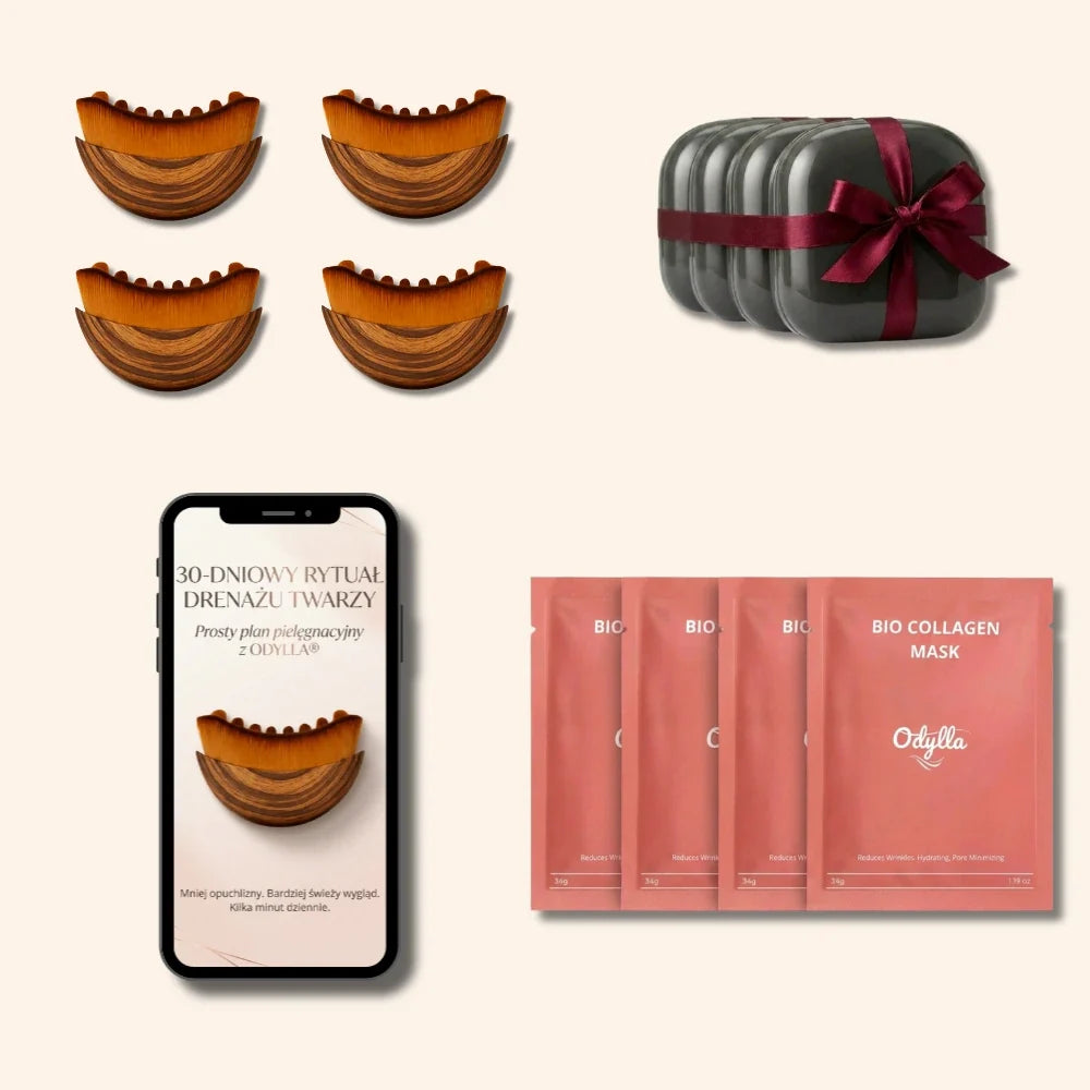 Odylla® Szczotka do Drenażu Limfatycznego Twarzy