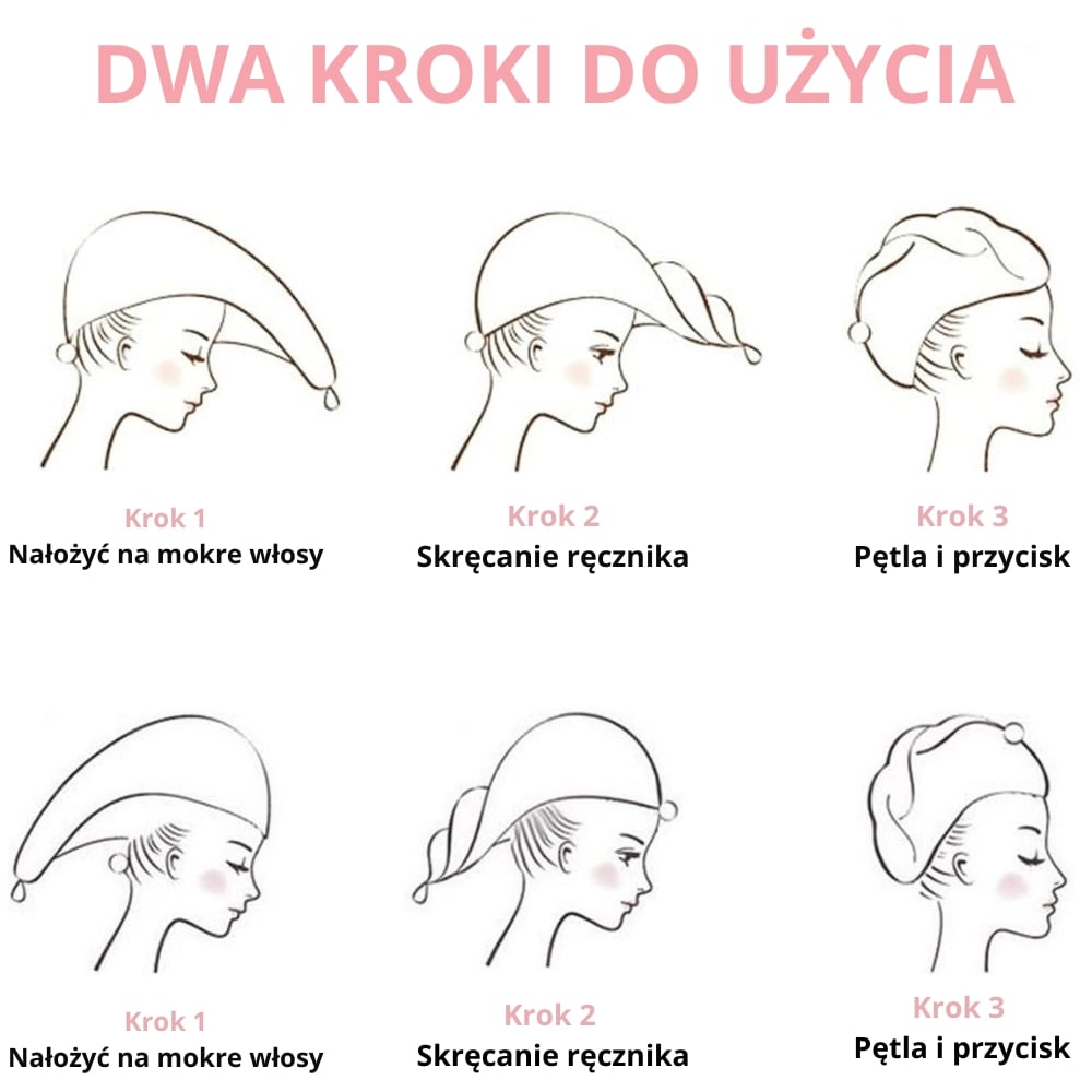 Odylla® Turban do Włosów z Mikrofibry