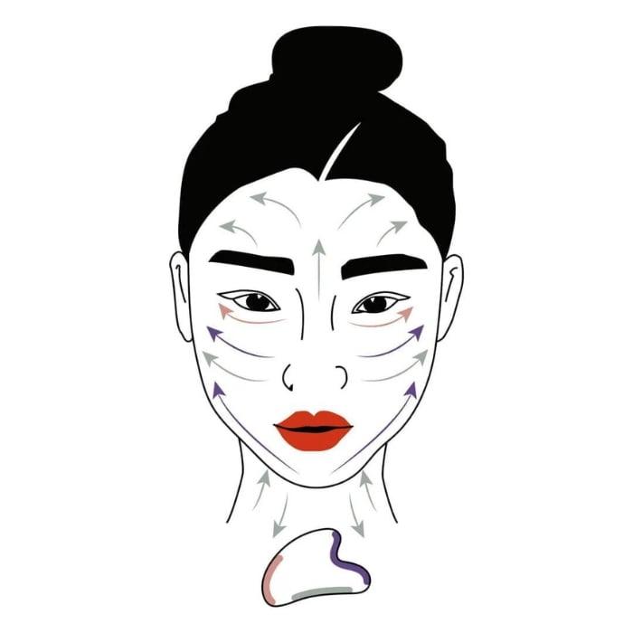 Odylla® Gua Sha z Różowego Kwarcu