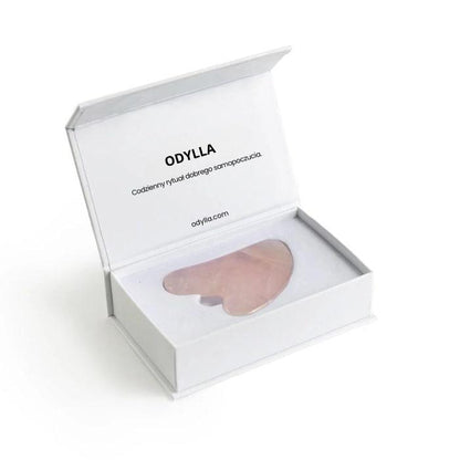 Odylla® Gua Sha z Różowego Kwarcu