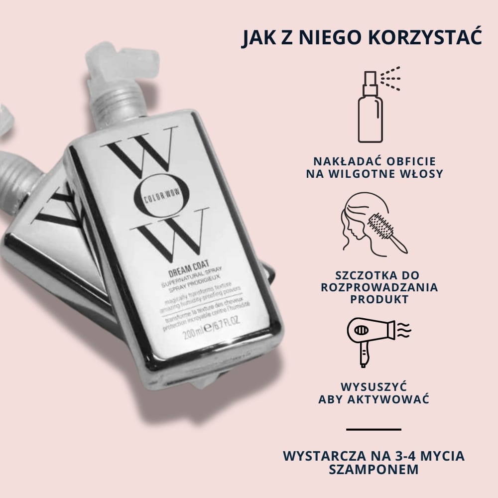 Spray Termoochronny do Włosów – Color WOW Dream Coat