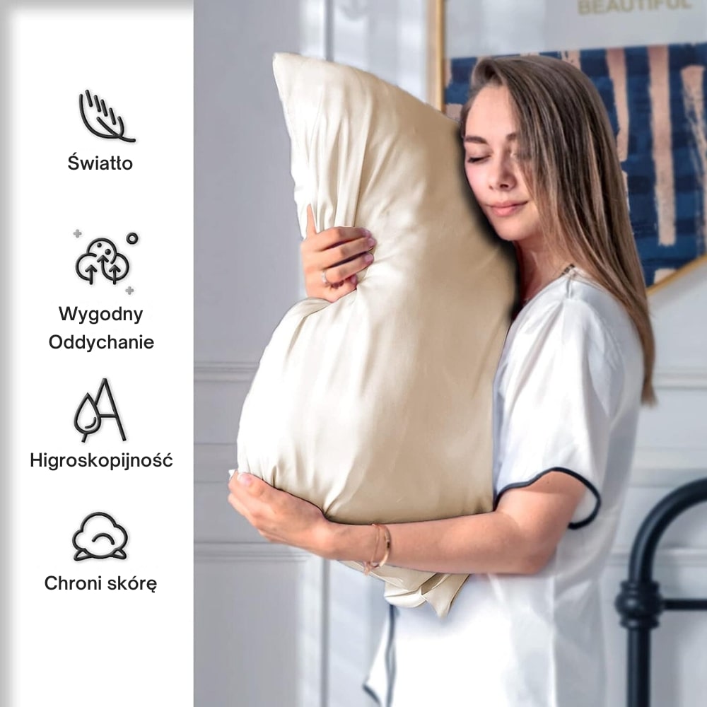Odylla® Jedwabna Poszewka na Poduszkę