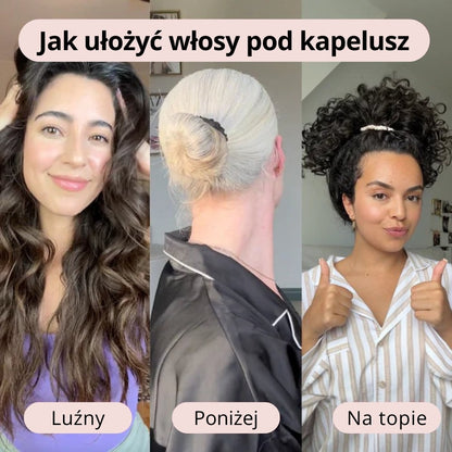 Odylla® Satynowy Czepek do Spania na Włosy