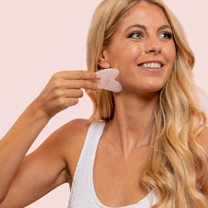 Odylla® Gua Sha z Różowego Kwarcu