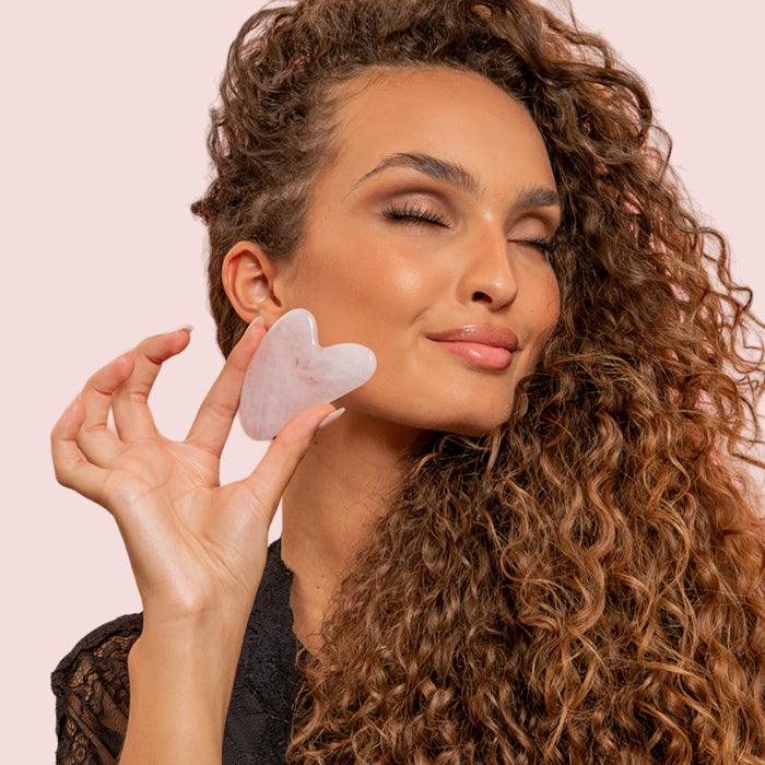 Odylla® Gua Sha z Różowego Kwarcu